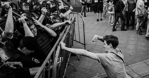 Протесты в Москве