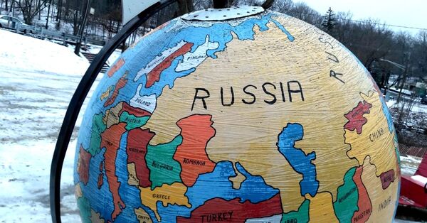 Россия на глобусе