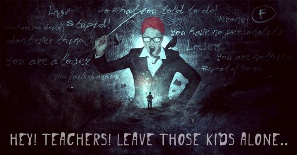 Teachers leave them kids alone
