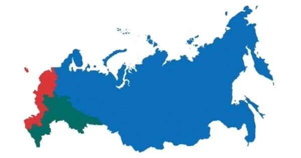 Три части России с одинаковым количеством населения